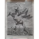 UNKNOWN ARTIST Allegory of the Anti-Napoleonic Union, Germany engraving 24.5 ? 34.5 ?? 1813
