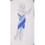 Leon Bakst (1866 -1924) Costume design ‘Slave Boy’ for Ballet Cleopatre, Les Ballets Russes - Sergei