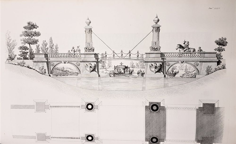 QUARENGHI Giacomo (1744-1817) Fabbriche e disegni. Mantua: 2 vol.: Fratelli Negretti, 1843-1844. Two - Image 3 of 4