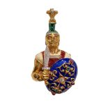 DIAMOND AND ENAMEL ‘LEGIONARY’ PENDANT