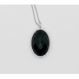 ONYX AND DIAMOND NECKLACE