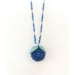 DIAMOND AND SAPPHIRE NECKLACE