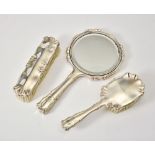 ALEXANDER STURM 3 PIECES VIENNESE SILVER TOILET SET, CIRCA 1922 Comprising hand mirror, hair brush