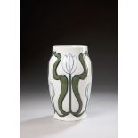 BING & GRONDAHL Art Nouveau porcelain vase adorned with flowers stamp by the manufacturer’s,