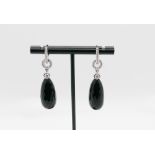 ONYX AND DIAMOND EARRINGS