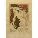 ALPHONSE MUCHA (1860-1939) Poster for ‘Salon des Cent 20th Exhibition’ signed in plate ‘Mucha’ (