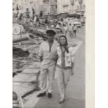 PHOTOS PARIS-MATCH MARIE-CLAIRE Prince Ali Khan and his wife Bettina Graziani, Saint-Tropez