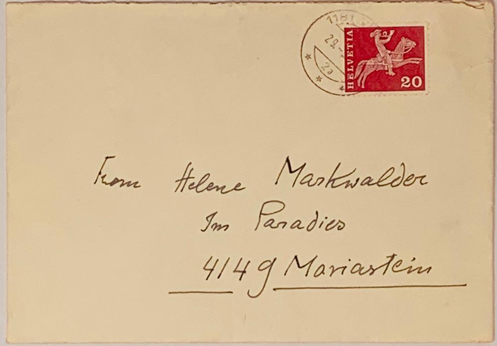 CARL JACOB BURCKHARDT (1891-1974) Autograph letter signed to Helene Markwalder in Mariastein Vinzel, - Image 2 of 2