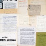 HENRI GROUÈS, KNOWN AS THE ABBÉ PIERRE (1912-2007) Set of notes and documents Different sizes,