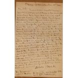 HORATIO NELSON DUKE OF BRONTE (1758-1805) Signed autograph letter "Nelson & Bronte" to Alleyne