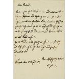 [DONA LEOPOLDINA, THE FIRST EMPRESS OF BRAZIL] MARIA-LEOPOLDINA OF AUSTRIA (1797- 1826) Autograph