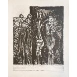 GRAHAM SUTHERLAND (1903-1980) Three standing forms in black signed and inscribed ‘Graham