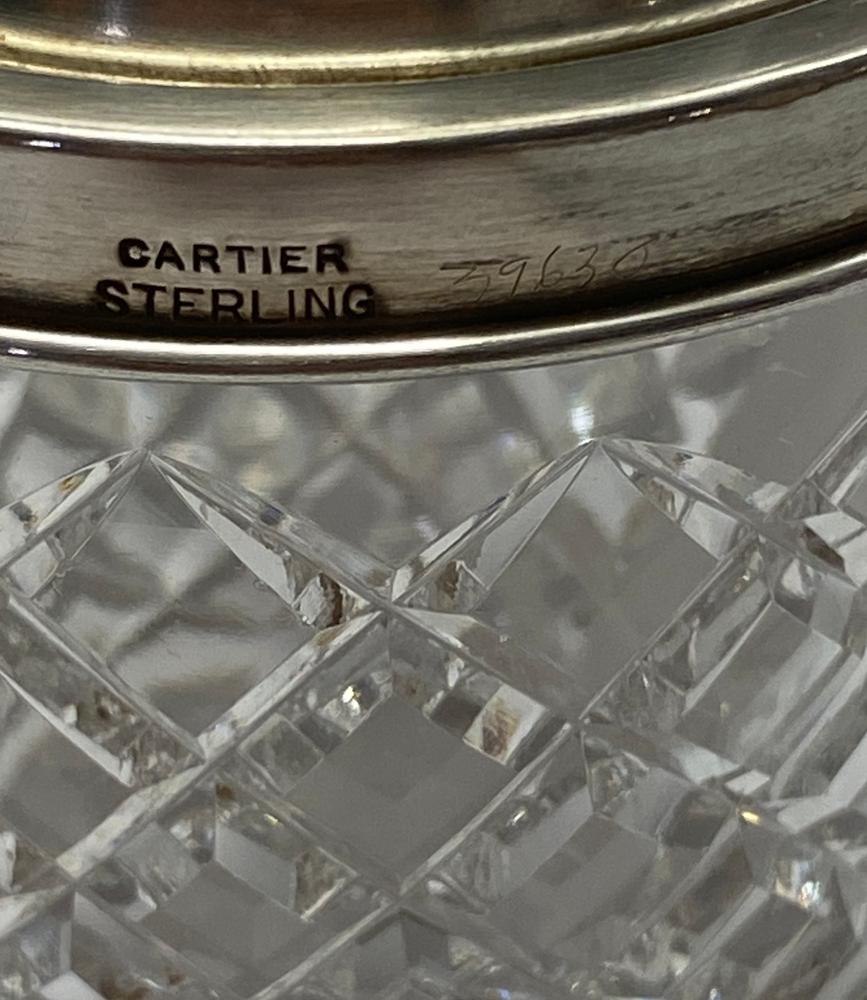 CARTIER SILVER DOUBLE JAM / CONDIMENT HOLDER, 1950s signed ‘Cartier Sterling’ (New York) and - Image 2 of 3