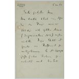 WASSILY KANDINSKY (1866-1944) 1) A handwritten letter. Munich, August 5, 1912 2) A retrospective