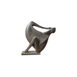 GIUSEPPE SCALVINI (1908-2003) Swan, abstract figure signed and dated on base bronze Height: 30 cm (