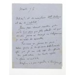 GUSTAVE FLAUBERT (1821-1880) Autograph letter signed, in French, [to publisher Georges Charpentier].