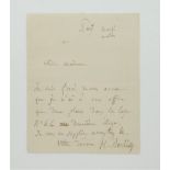 HECTOR BERLIOZ (1803-1869) Autograph letter signed “H. Berlioz”, in French, to a lady. Paris, “