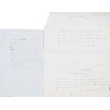 NAPOLEON III (LOUIS-NAPOLEON BONAPARTE, FUTURE) (1808-1873) Autograph letter and telegram 1)