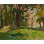 NICOLAÏ KALMIKOFF (1896-1951) [NACI KALMUKOGLU] Light reflections in the forest signed ‘Naci