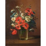 CLEMENT PETIT, LATE XIX-EARLY XX CENTURY Flower composition, two paintings I. signed ‘Clement Petit’