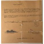 ERNESTO RAFAEL GUEVARA DE LA SERNA, KNOWN AS "CHE GUEVARA" (1928-1967) Typed document with autograph