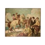 FREDERIC WHITING (1874-1962) Riding lesson signed ‘Frederic Whiting’ (upper left) oil on canvas