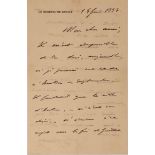 CHARLES DE GAULLE (1890-1970) Autograph letter signed to his friend, the cavalry officer Henri