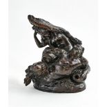 AUGUSTE RODIN (1840-1917) Faun and Bacchante Bronze, brown patina Signed and numbered on the