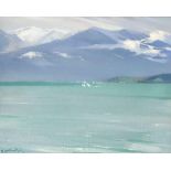 VIRGILIO COSTANTINI (1882-1940) Lake Thun, Switzerland signed ‘V Costantini’ (lower left) oil on