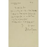 RICHARD STRAUSS (1864-1949) Autograph letter signed, in German, to piano manufacturer Rudolf