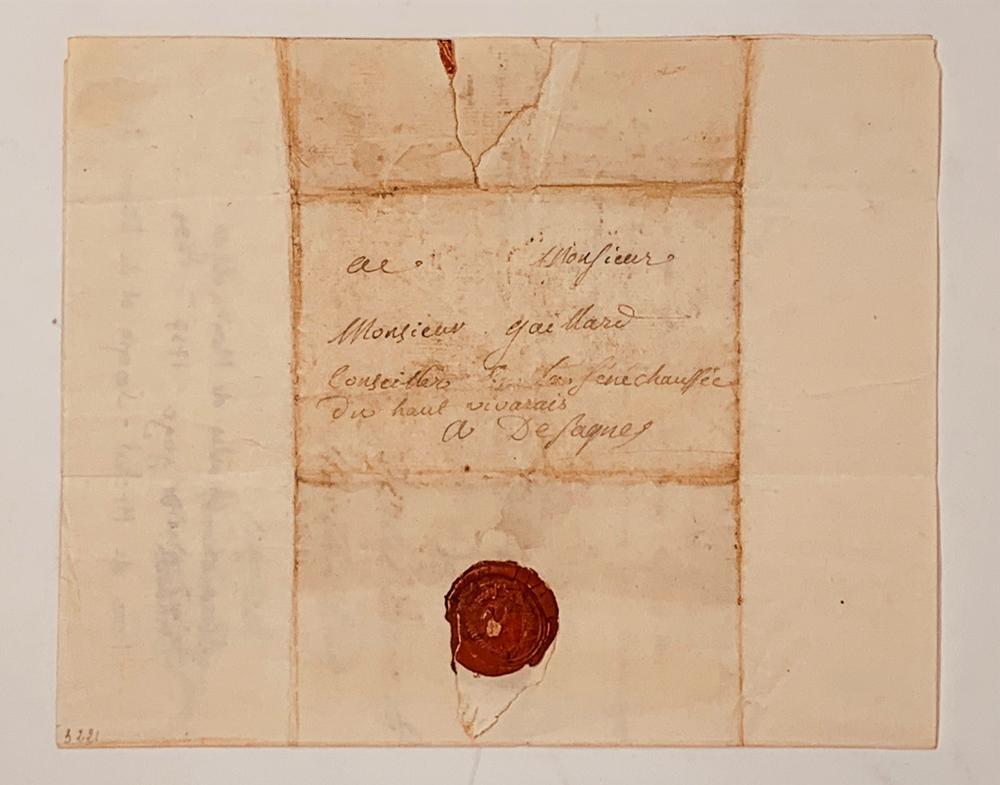 Alexandre-Charles de MONTGOLFIER (1737-1794) Letter signed in his capacity as councillor of the - Image 3 of 3