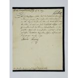 MARIA THERESA OF AUSTRIA (1717-1780) Letter Signed "Maria Theresin" to her Controller-General of