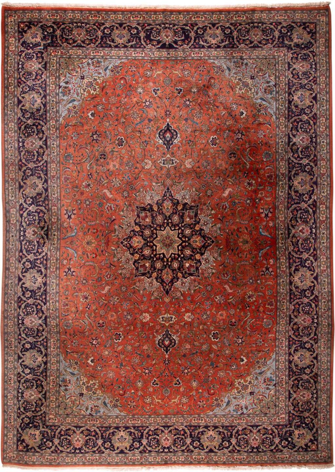 TÄBRIS KORK Persien, um 1970/80343 x 246 cm. Gebrauchsspuren.