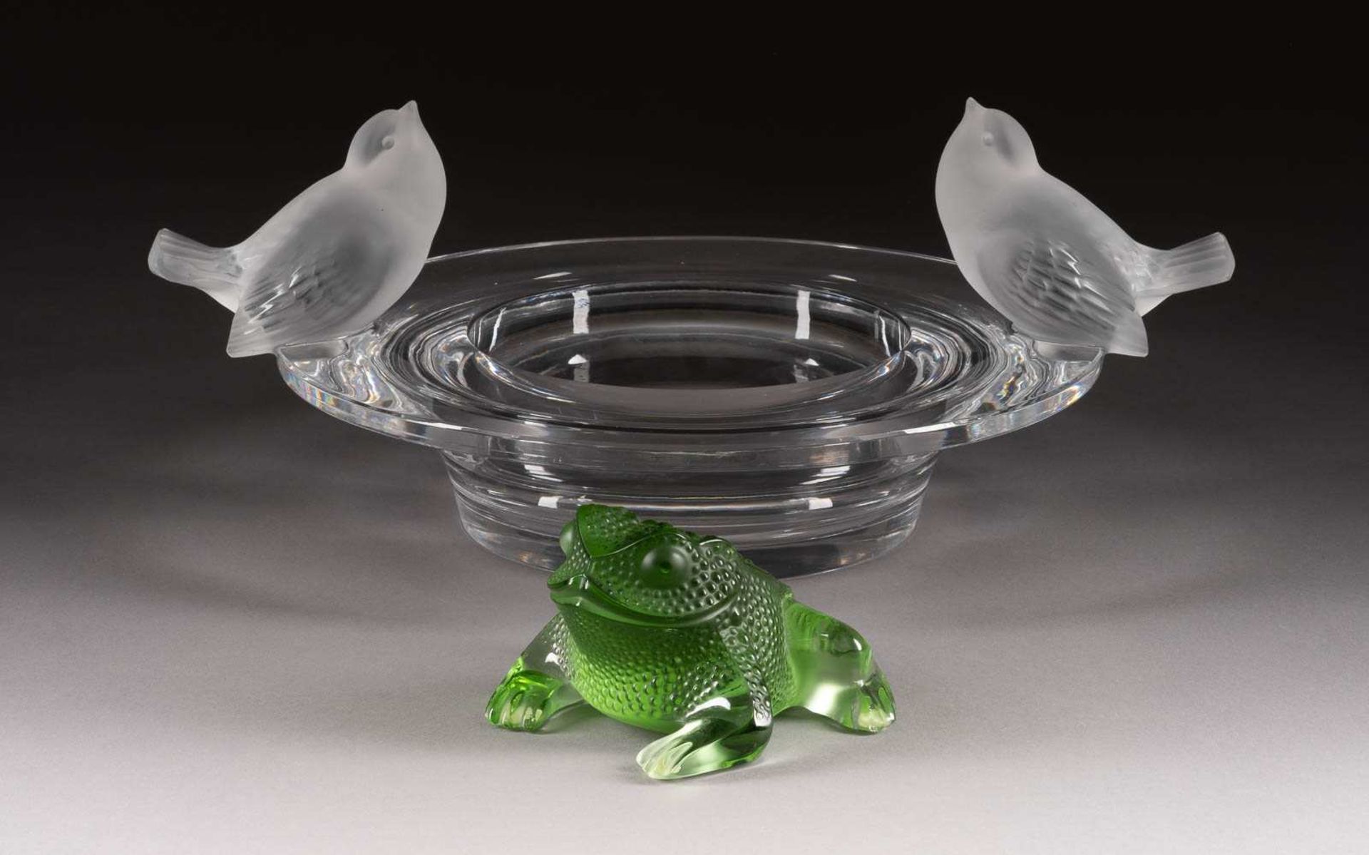 RENÉ LALIQUE1860 Ay/Champagne - 1945 ParisANBIETSCHALE UND FROSCH