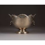 MASSIVE BOWLE MIT ROCAILLENDEKOR England, London, Mappin & Webb Ltd, 1905