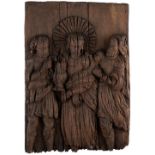 GROSSE RELIEFTAFEL 'ECCE HOMO' Wohl niederländisch, um 1450/ 1480 E