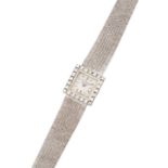 DAMENARMBANDUHR 'L.U. CHOPARD' Schweiz, 20. Jh. Weißgold. L. 18 cm,