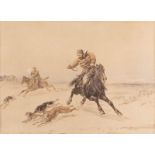 PIOTR PETROVITCH SOKOLOV 1821 St. Petersburg - ibidem 1899 TWO HUNTING SCENES Lithography on paper,