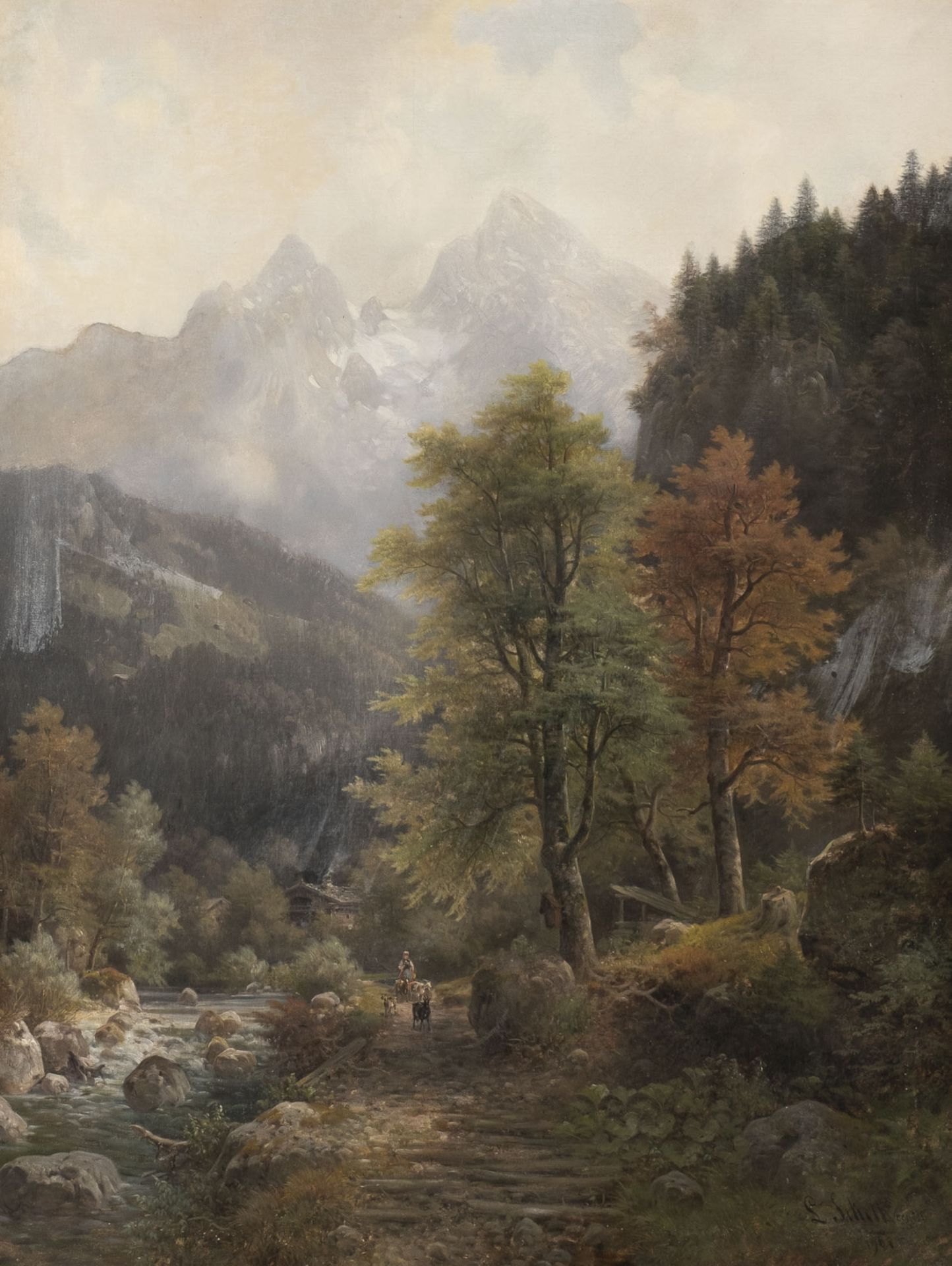 LUDWIG SCKELL, HERBST IM GEBIRGE - Image 2 of 3