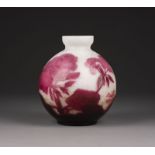 ANDRÉ DELATTE VASE 'GERANIUM'