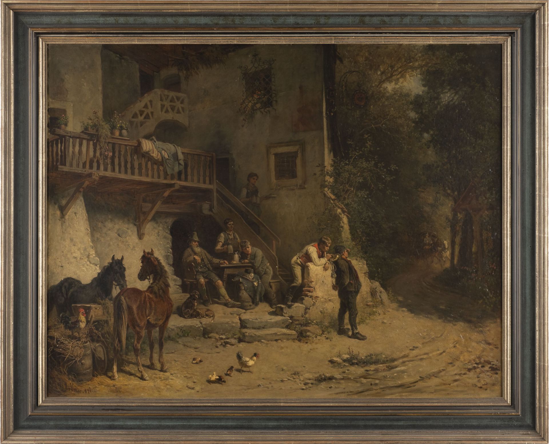 ADOLF VAN DER VENNE, DAS WIRTSHAUS IM WALDE - Bild 3 aus 3