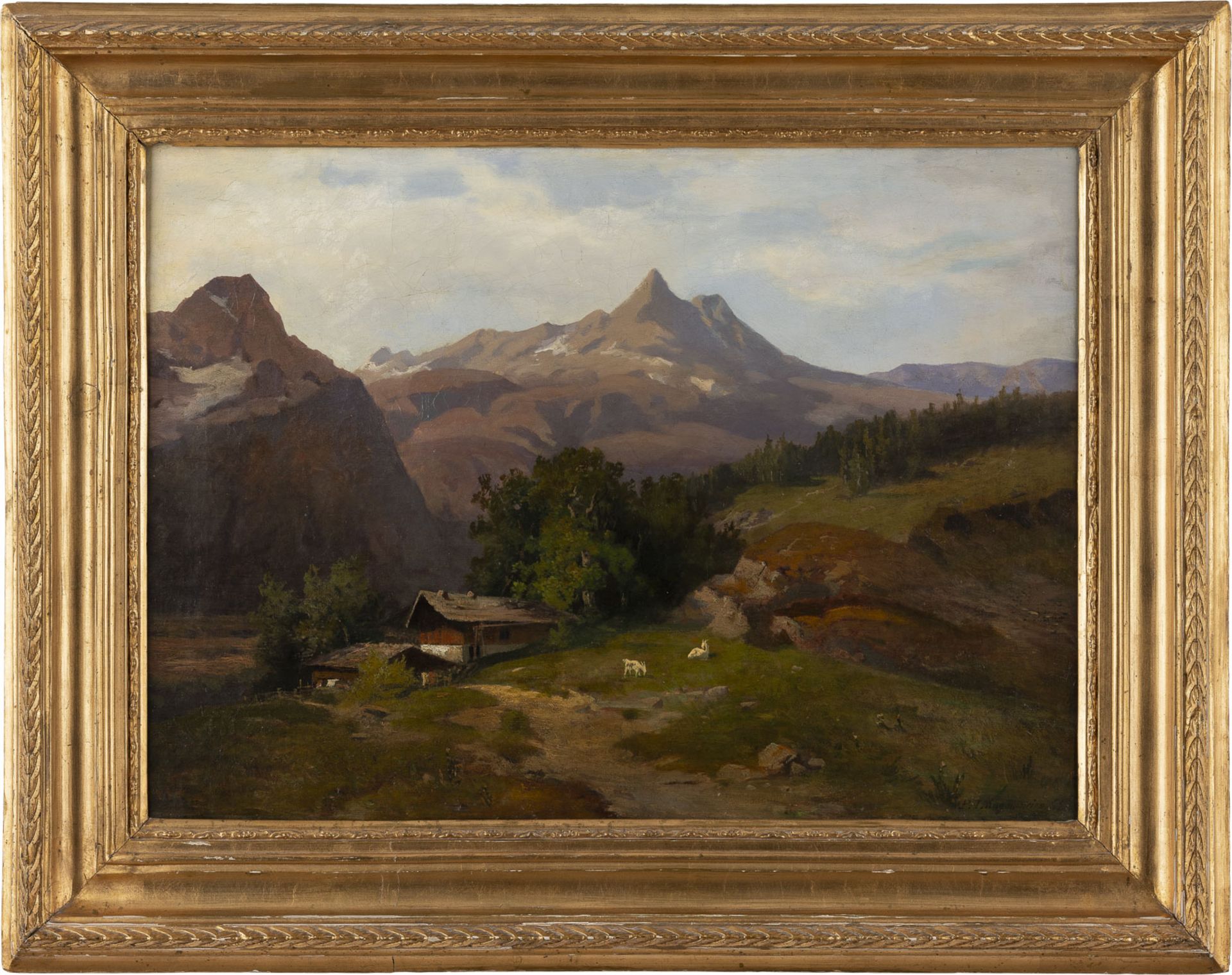 P. LANGENMEIER, ALM IN GEBIRGSLANDSCHAFT - Bild 3 aus 3