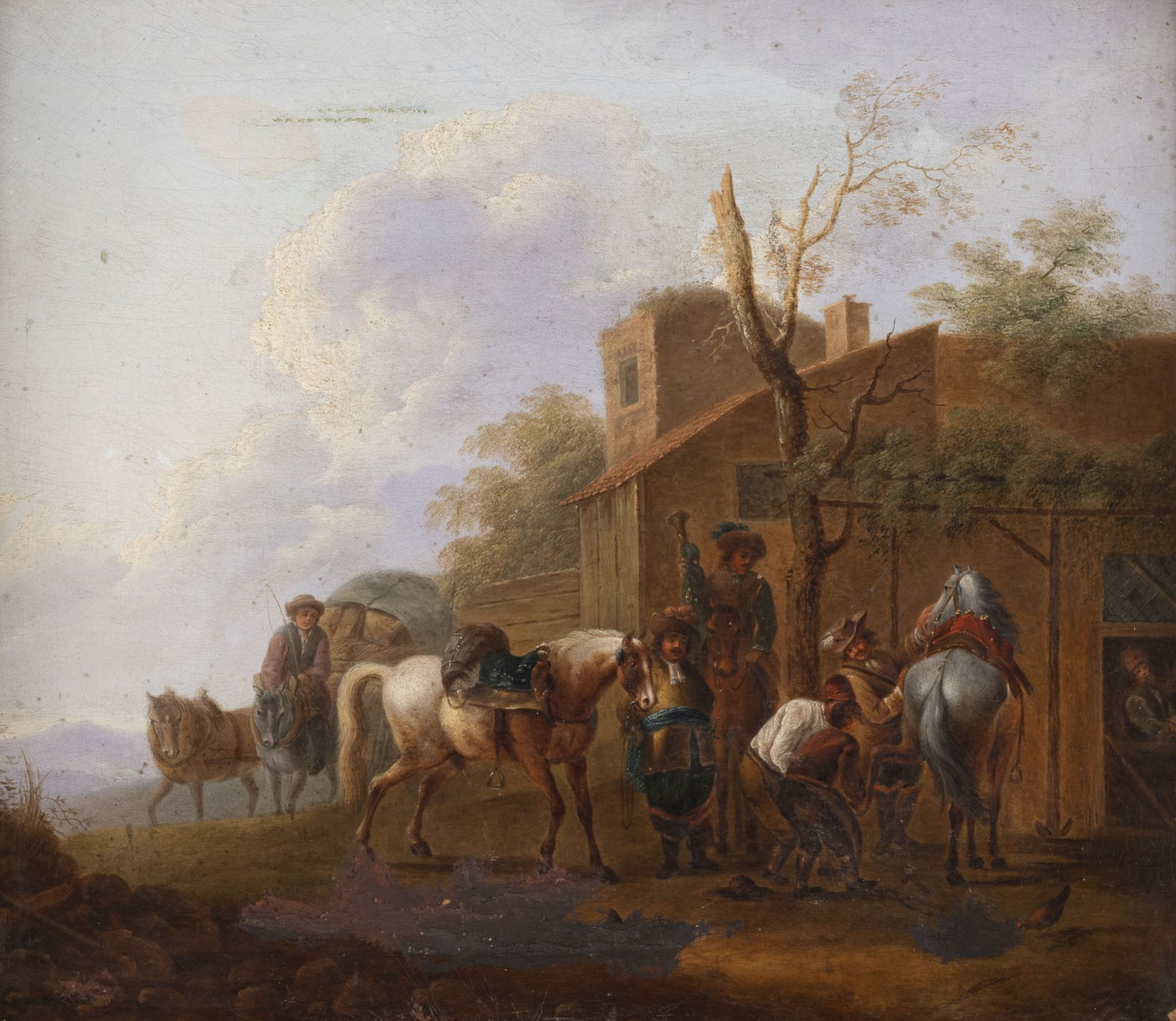 PHILIPS WOUWERMANS (NACHFOLGER DES 18. JH.), BEIM HUFSCHMIED