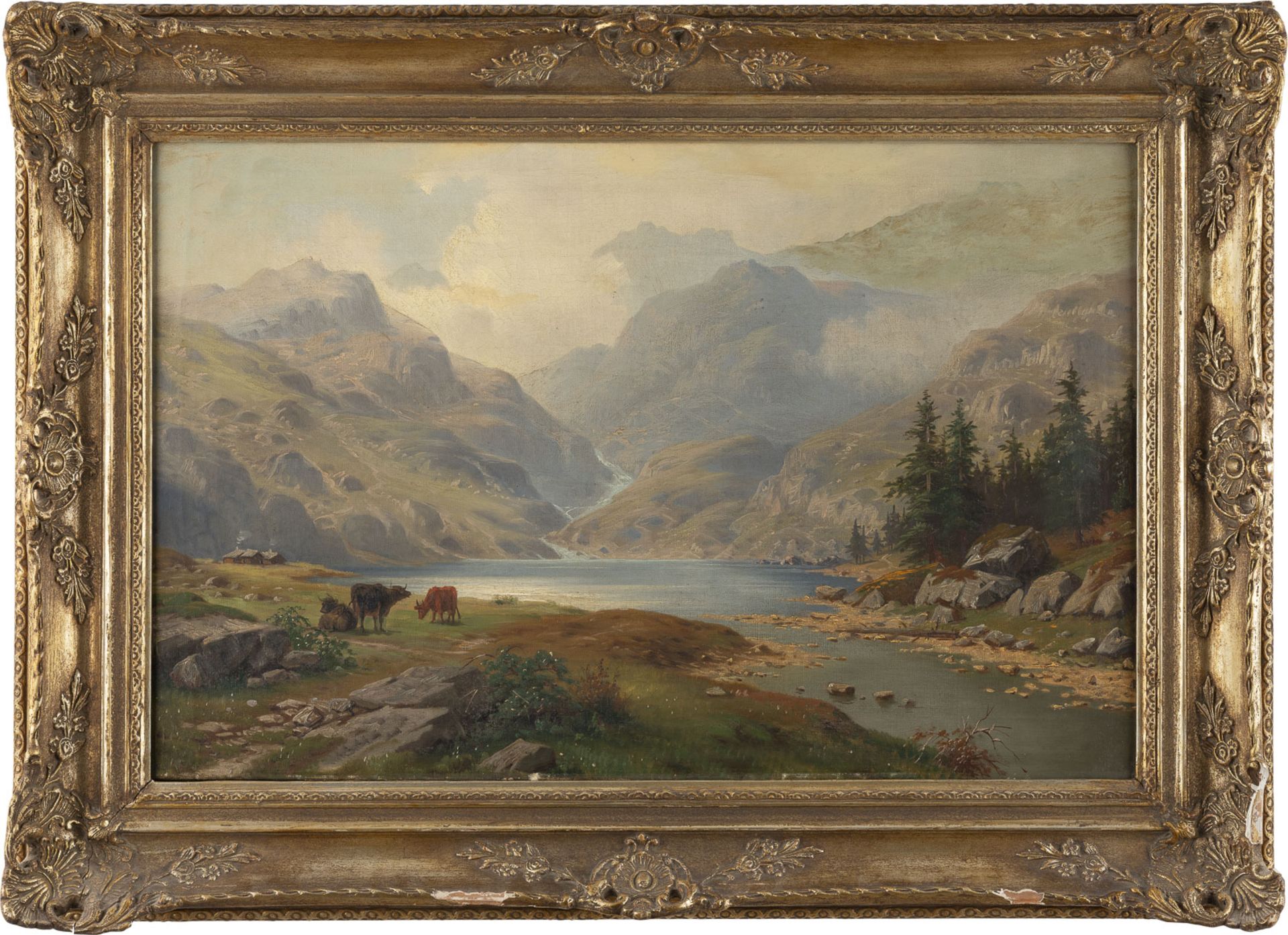 CARL LUDWIG SCHMITZ (ATTR.), KÜHE AM ALPSEE - Image 3 of 3