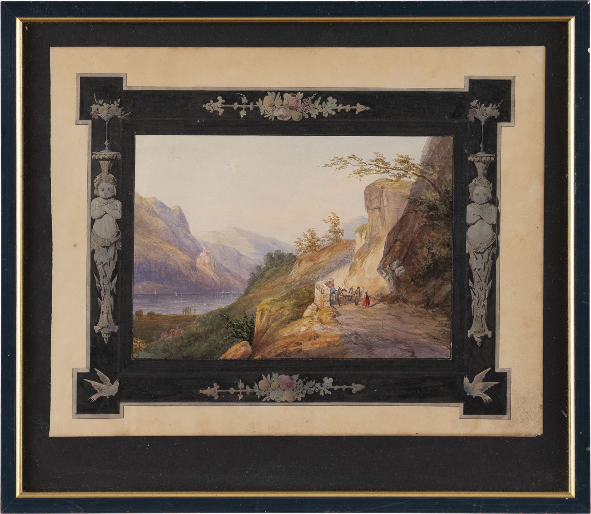 JOHANN ADOLF LASINSKY, LANDSCHAFT MIT BURG RHEINSTEIN - Bild 3 aus 3