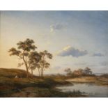 HENDRIK KRUSEMAN VAN ELTEN, SOMMERLICHE FLUSSLANDSCHAFT