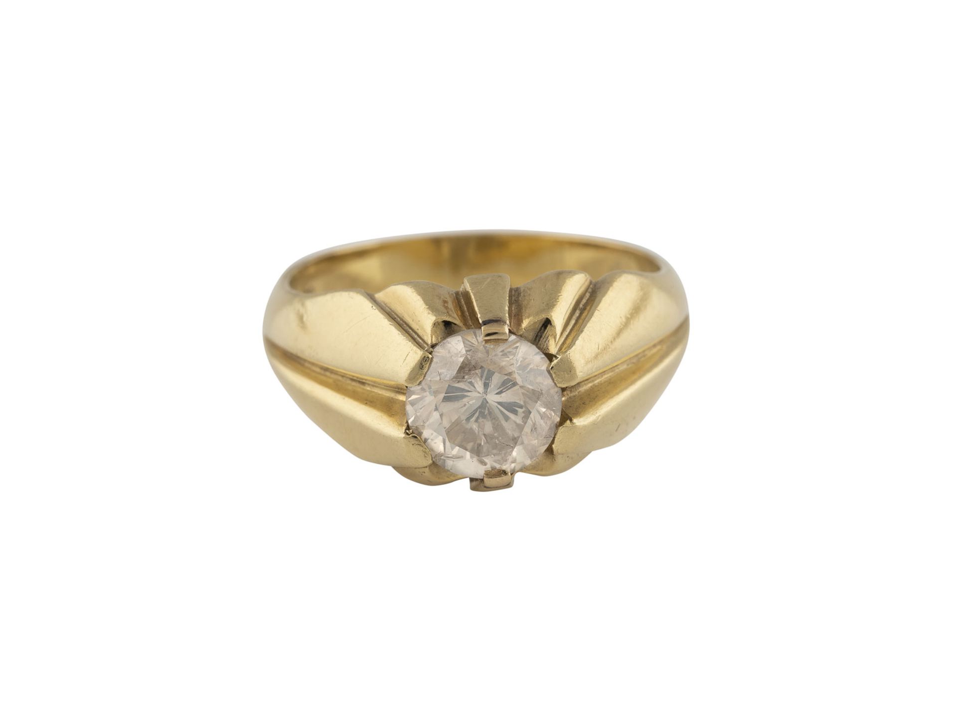 DIAMANT-SOLITAIRE-RING - Bild 2 aus 2