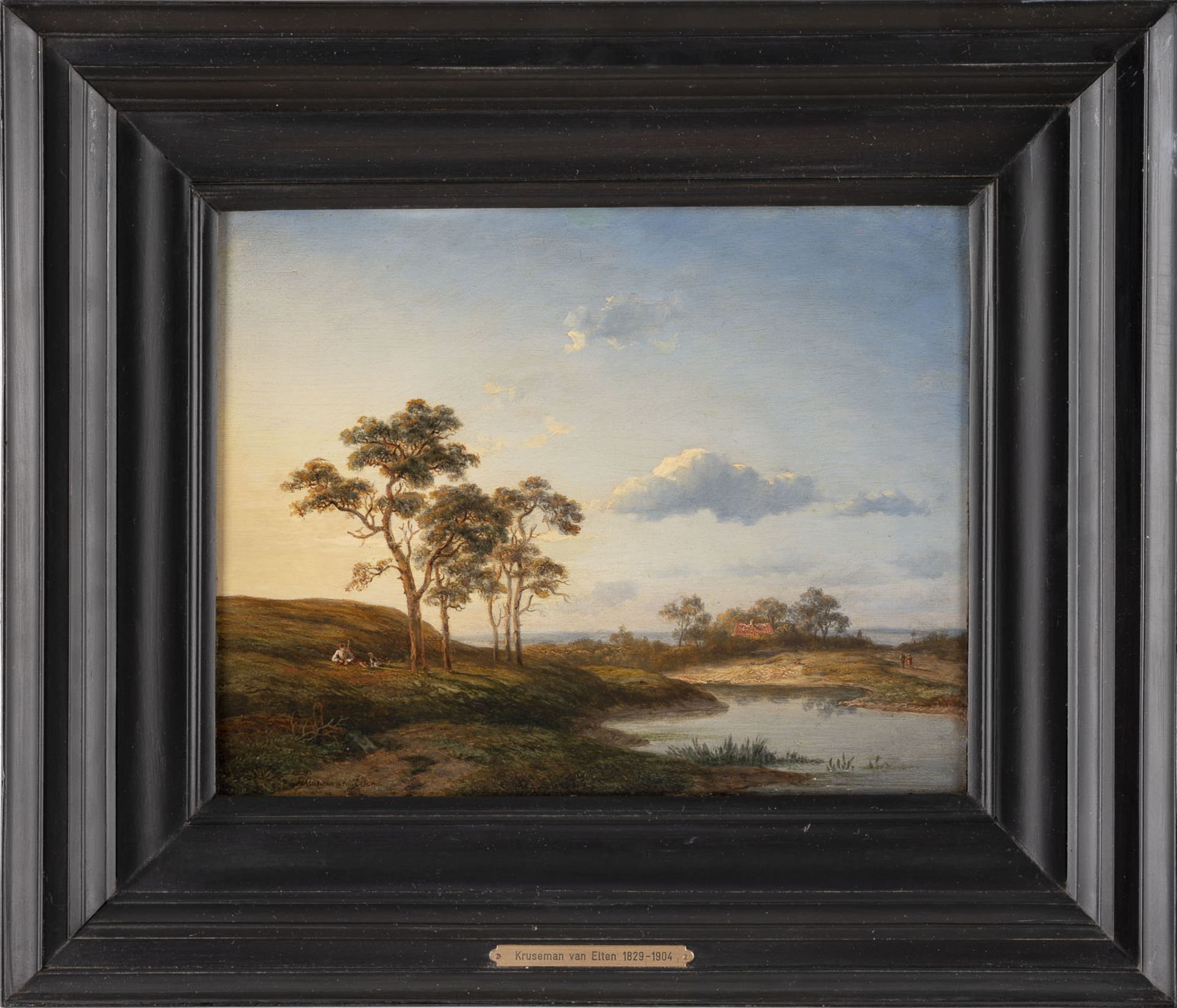 HENDRIK KRUSEMAN VAN ELTEN, SOMMERLICHE FLUSSLANDSCHAFT - Bild 3 aus 3