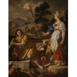 FRANCESCO SOLIMENA (WAHRSCHEINLICH WERKSTATT), REBEKKA UND DER KNECHT ABRAHAMS