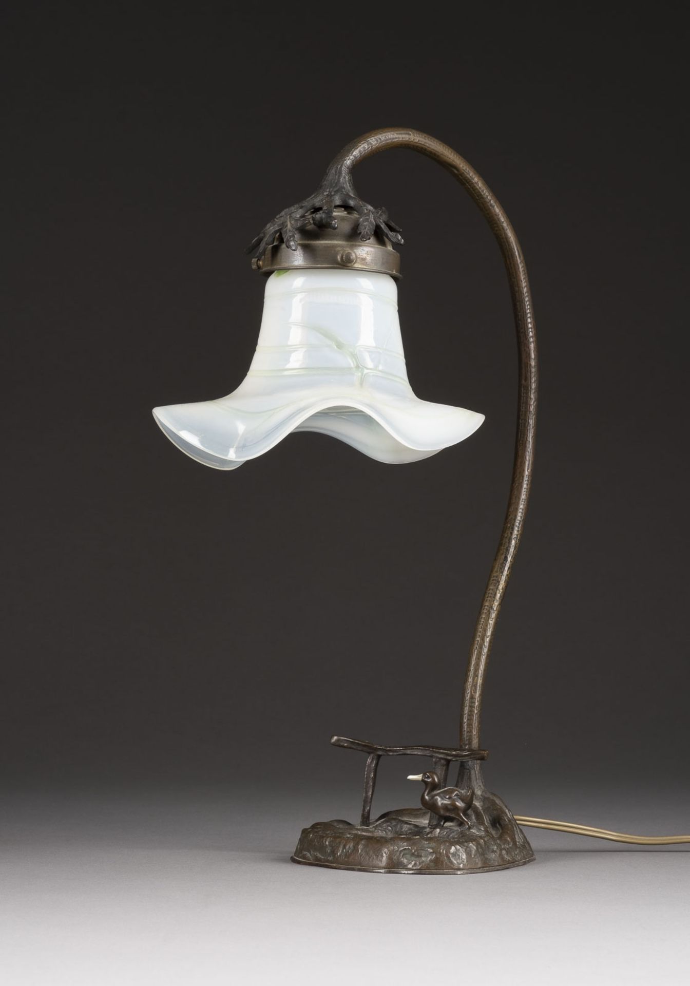 JUGENDSTIL-LAMPE MIT ENTE